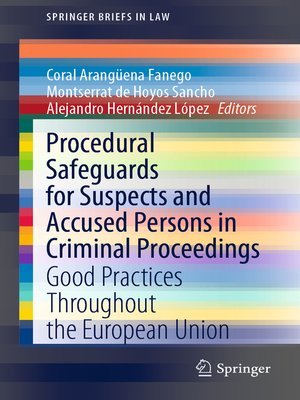 cover image of Procedural Safeguards for Suspects and Accused Persons in Criminal Proceedings
